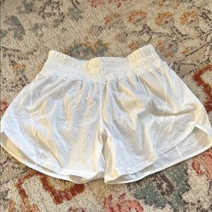Lululemon White Running Shorts, lined